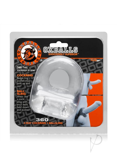 360 Cockring And Ballsling Clear_0