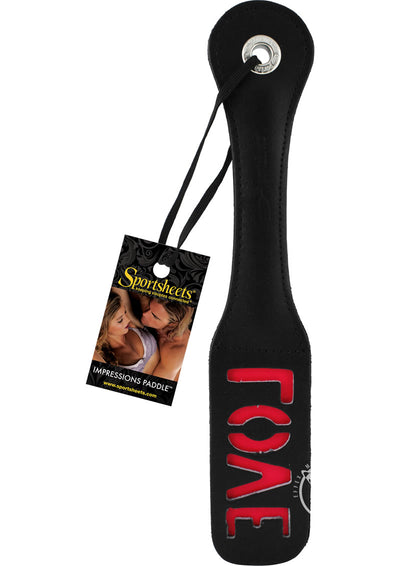 12 Leather Love Impression Paddle_0