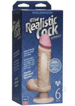 The Vibro Realistic Cock 6 Cock White_0