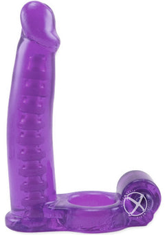 Dbl Penetrator Cockring - Purple_1