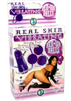 Real Skin Vibe Ben Wa Balls - Purple_0