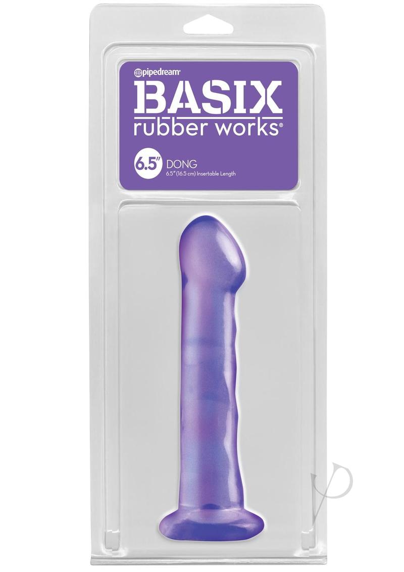 Basix 6.5 Suction Cup Dong Purple_0