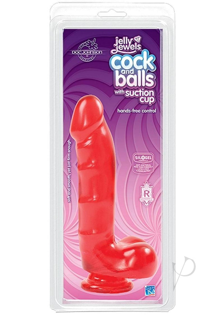 Jelly Jewel Cock W/suct Cup Ruby_0