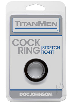 Titanmen Cock Ring Black_0