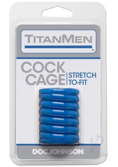 Titanmen Cock Cage Blue_0