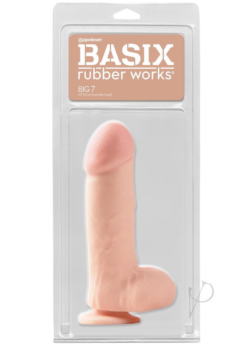 Basix Big 7 W/suction Cup Flesh_0