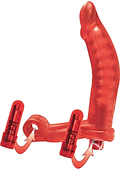 Double Penetrator Cockring Red_1