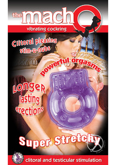 Macho Vibrating Cockring Purple_0