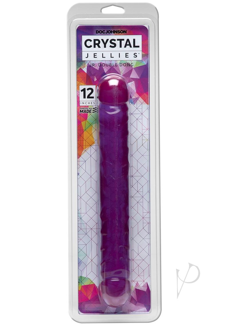 Crystal Jellies Jr Dbl Dong Purple 12_0