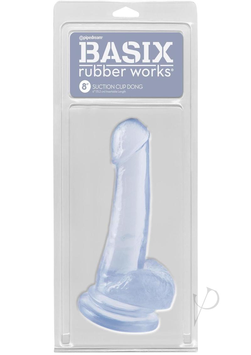 Basix 8 Suction Cup Dong Clear_0