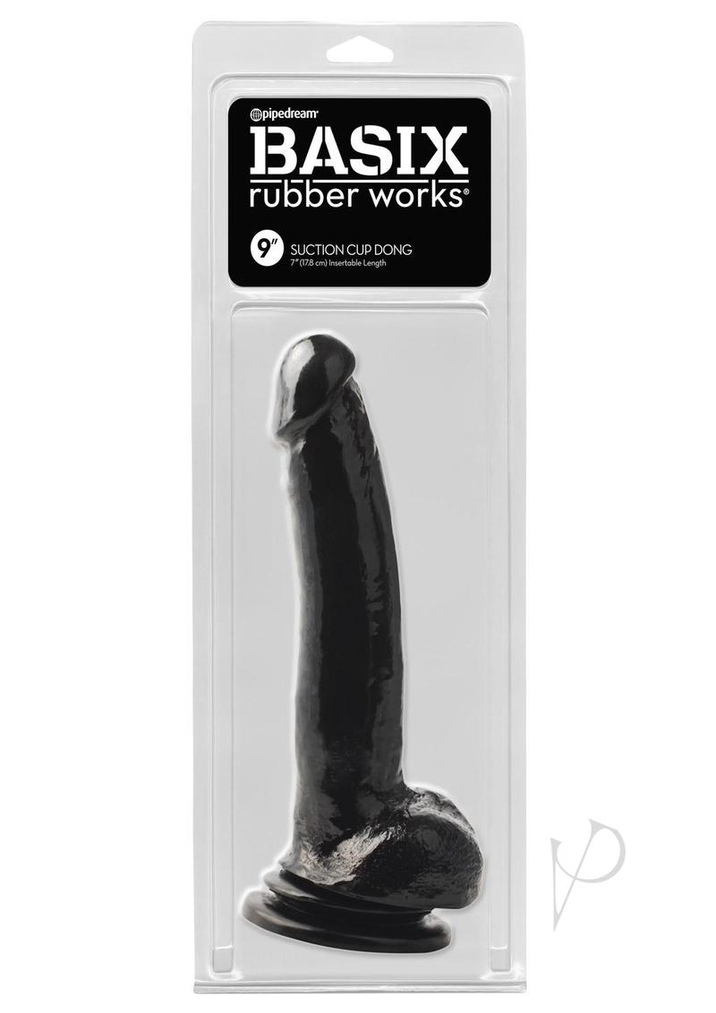 Basix 9 Suction Cup Dong Black_0