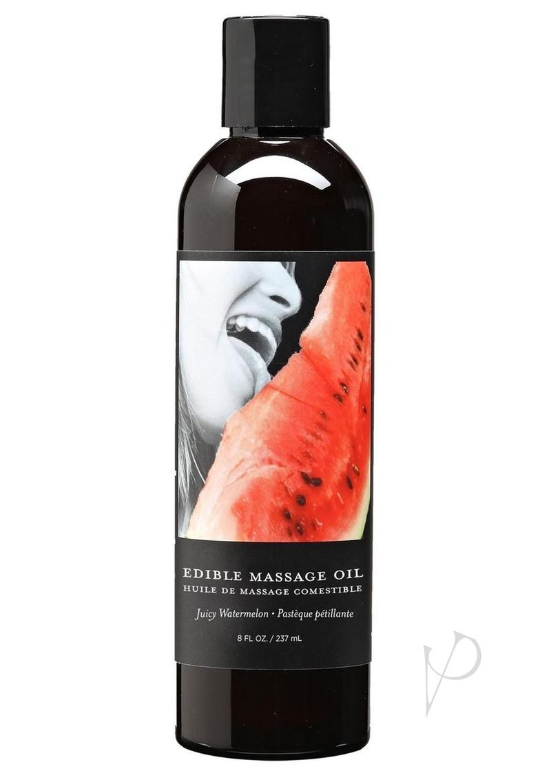 Edible Massage Oil Watermelon 8oz_0
