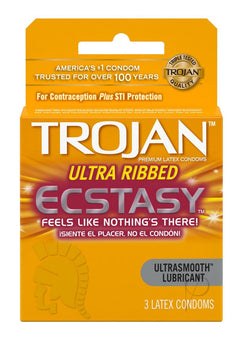 Trojan Ecstasy Utlra Ribbed 3`s_0