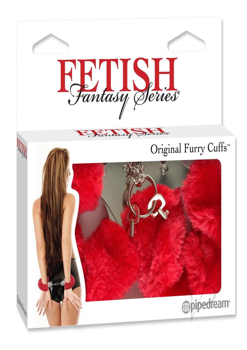Ff Furry Cuffs Red_0