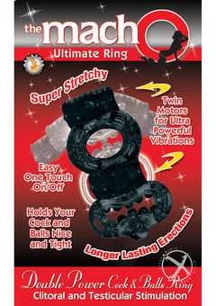 Macho Dbl Power Ring Black_0