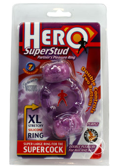 Hero Superstud Pleasure Ring - Purple_0