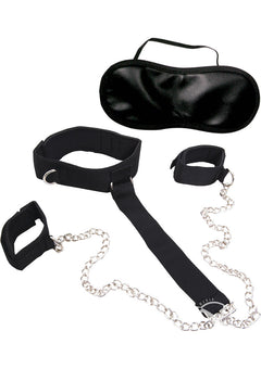 Dom/sub 2 Cuffs And Collar - Black_1