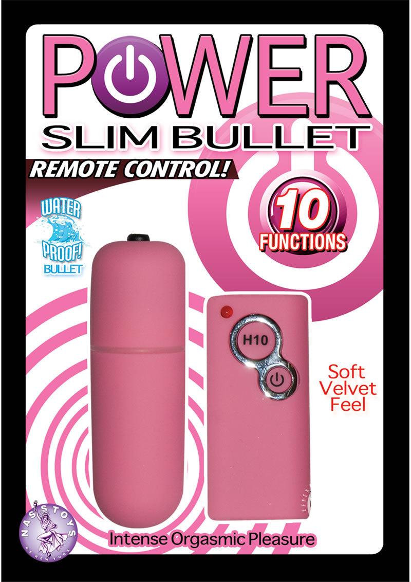 Power Slim Bullet W/remote - Pink_0