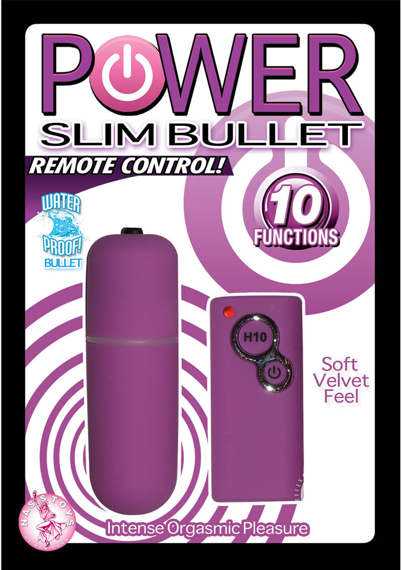 Power Slim Bullet W/remote - Purple_0