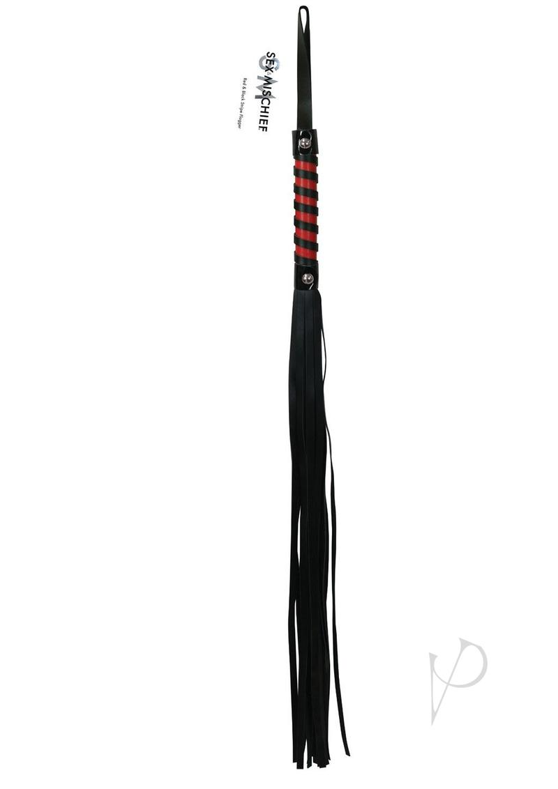 Sandm Red and Black Stripe Flogger_0