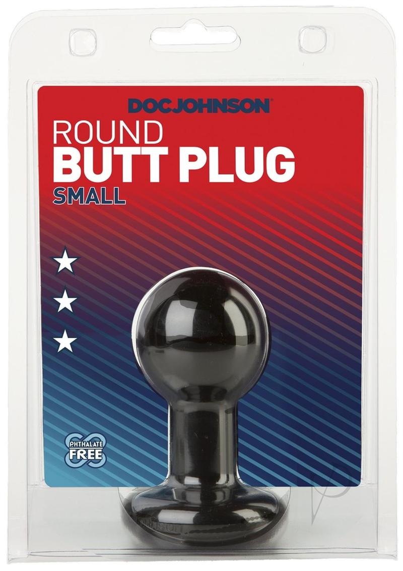 Round Butt Plug Small Black_0