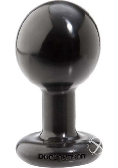 Round Butt Plug Medium Black_1