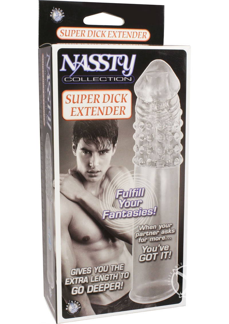 Nassty Super Dick Extender Clear_0