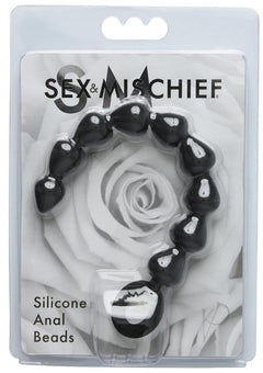 Sandm Black Silicone Anal Beads_0