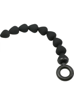 Sandm Black Silicone Anal Beads_1