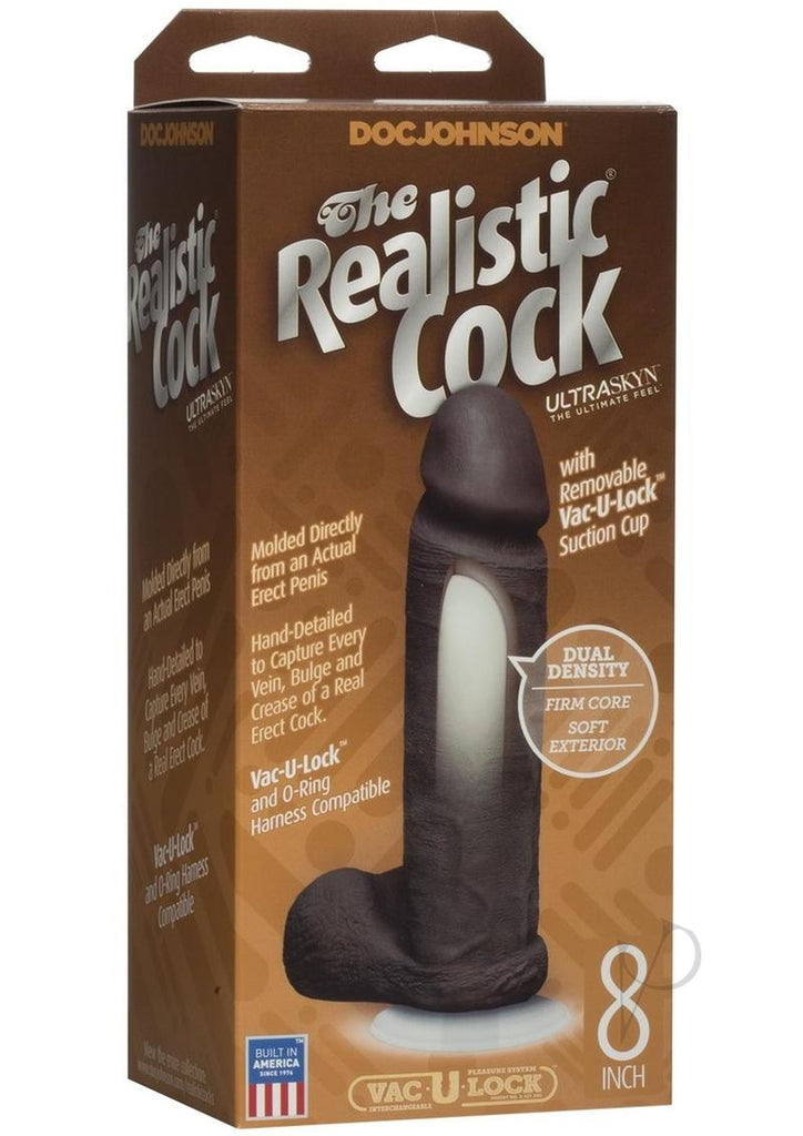 The Realistic Cock Ur3 W/balls 8 Black_0