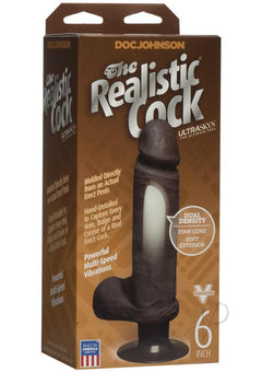 The Vibro Realistic Cock 6 Black_0