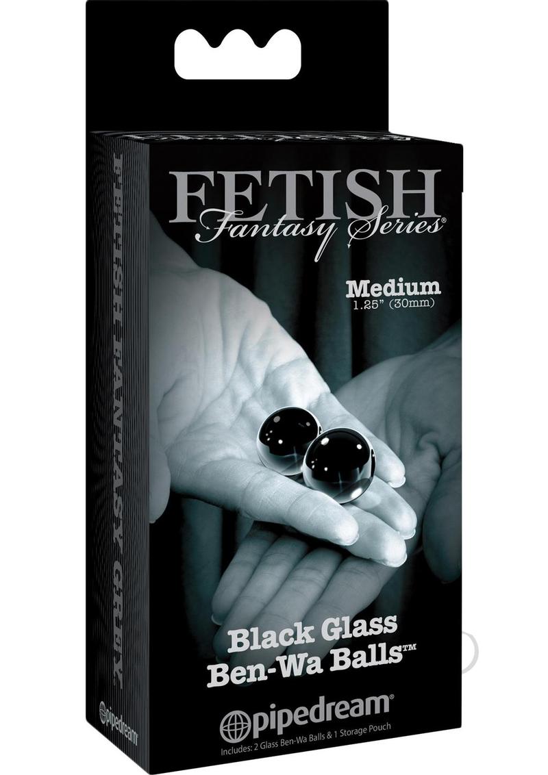 Ffle Glass Ben Wa Balls Medium Black_0