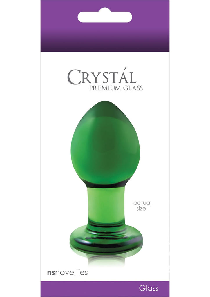 Crystal Glass Plug Medium Green(disc)_0