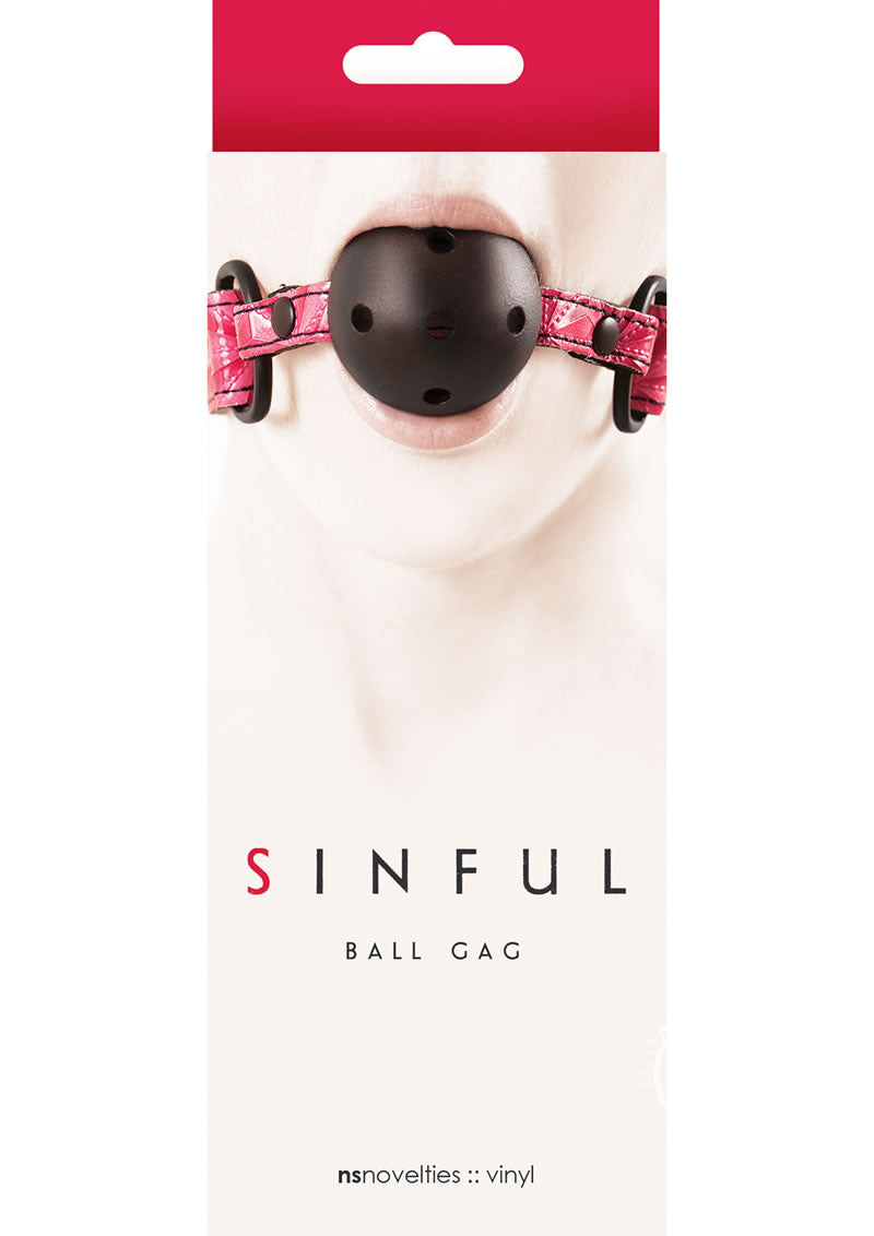 Sinful Ball Gag Pink_0