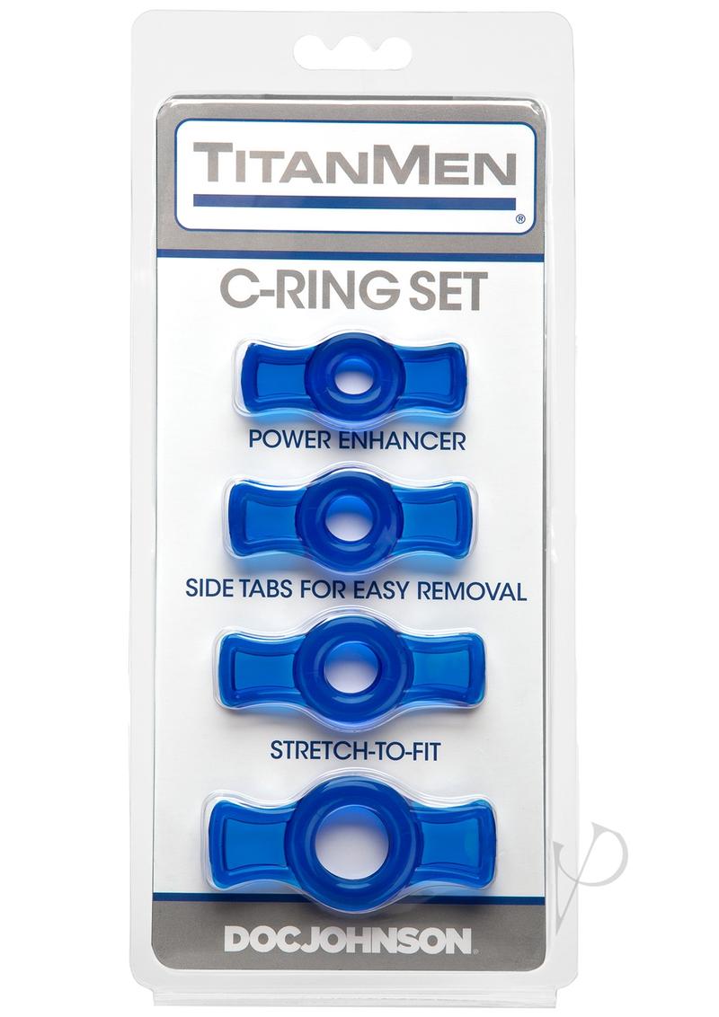 Titanmen Cock Ring Set Blue_0