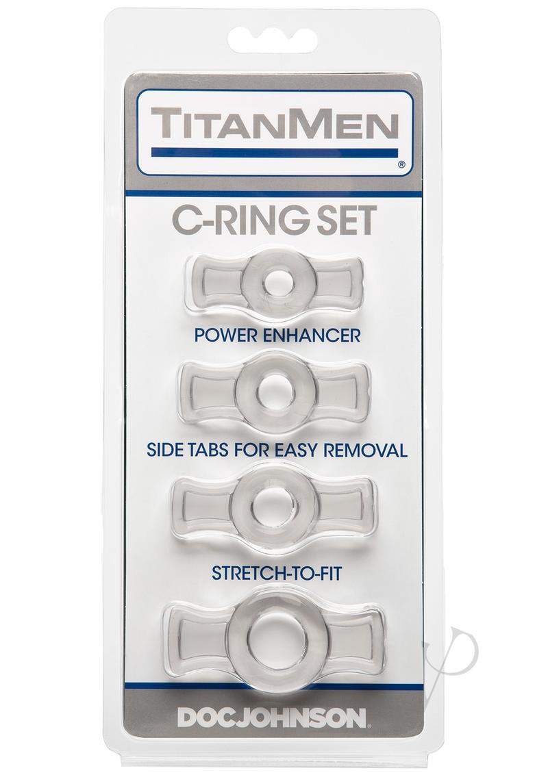 Titanmen Cock Ring Set Clear_0