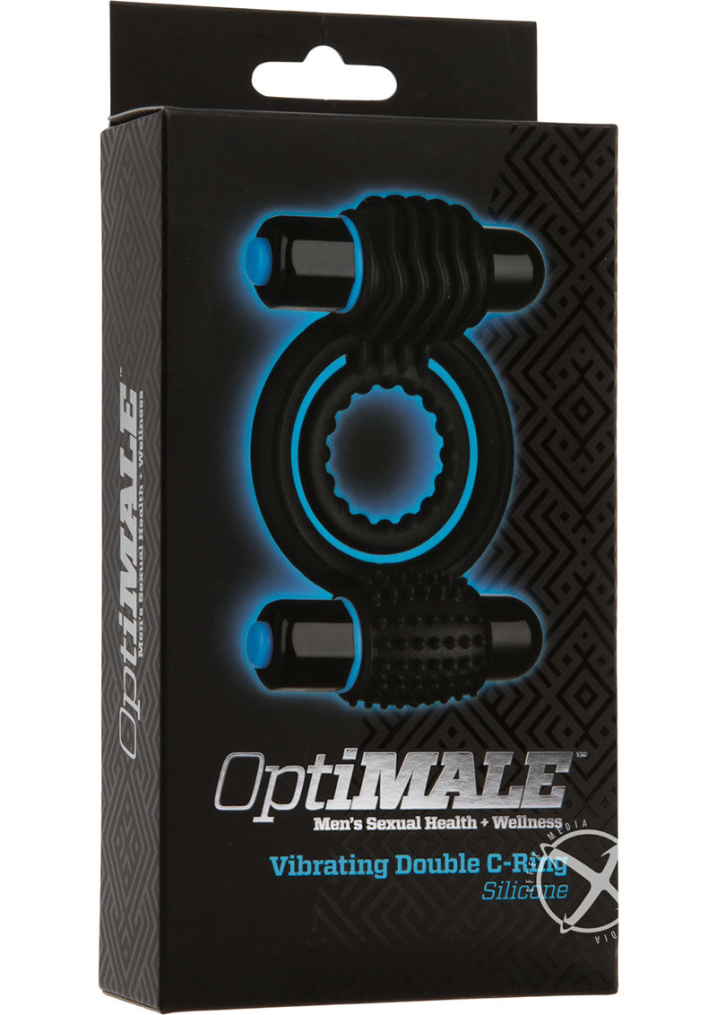 Optimale Vibrating Double C-ring Black_0