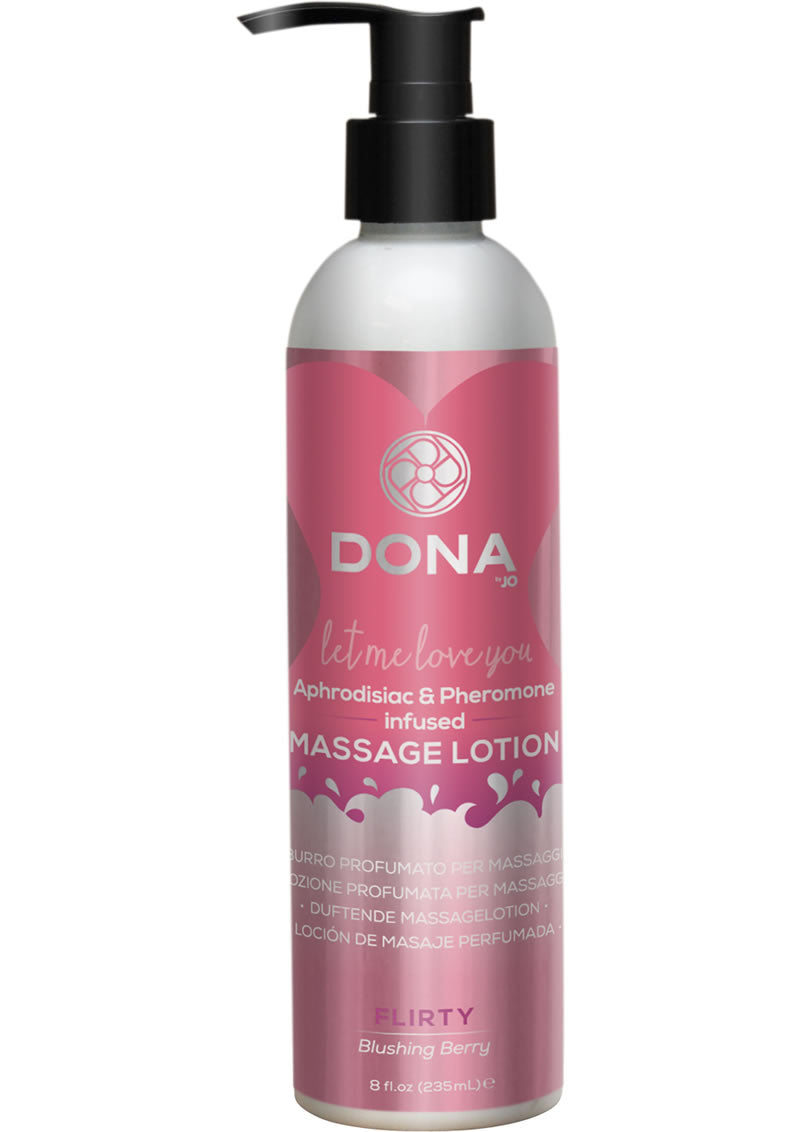 Dona Massage Lotion Blushing Berry 8oz_0