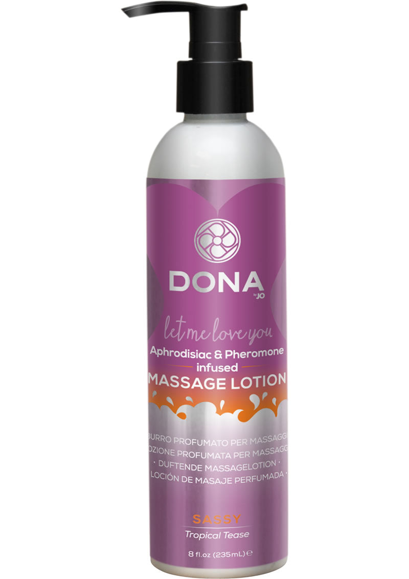 Dona Massage Lotion Tropical Tease 8oz_0
