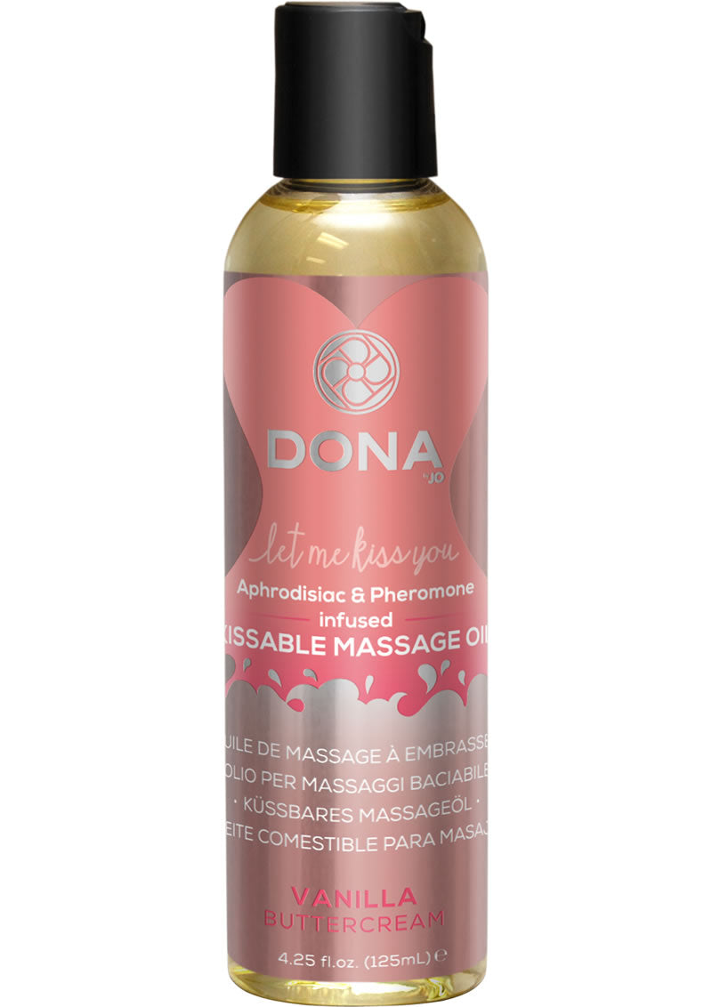 Dona Kissable Massage Oil Vanilla 3.75oz_0