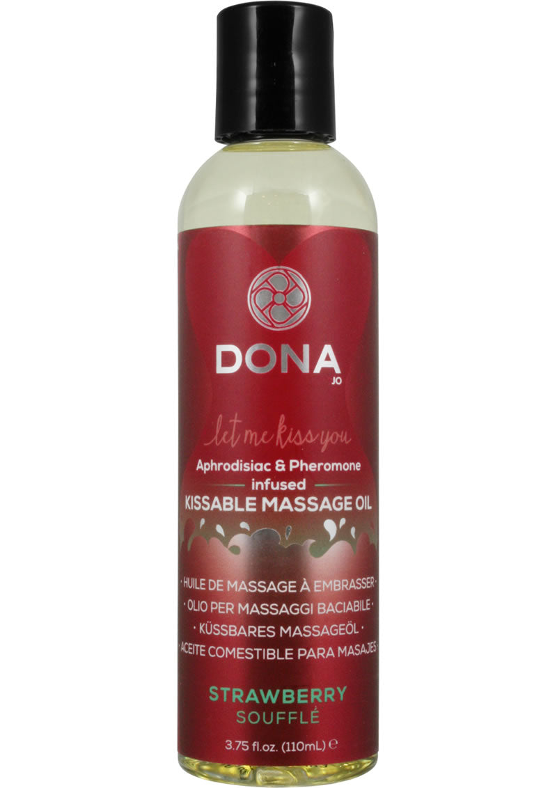 Dona Kissable Massage Oil Strawbe 3.75oz_0