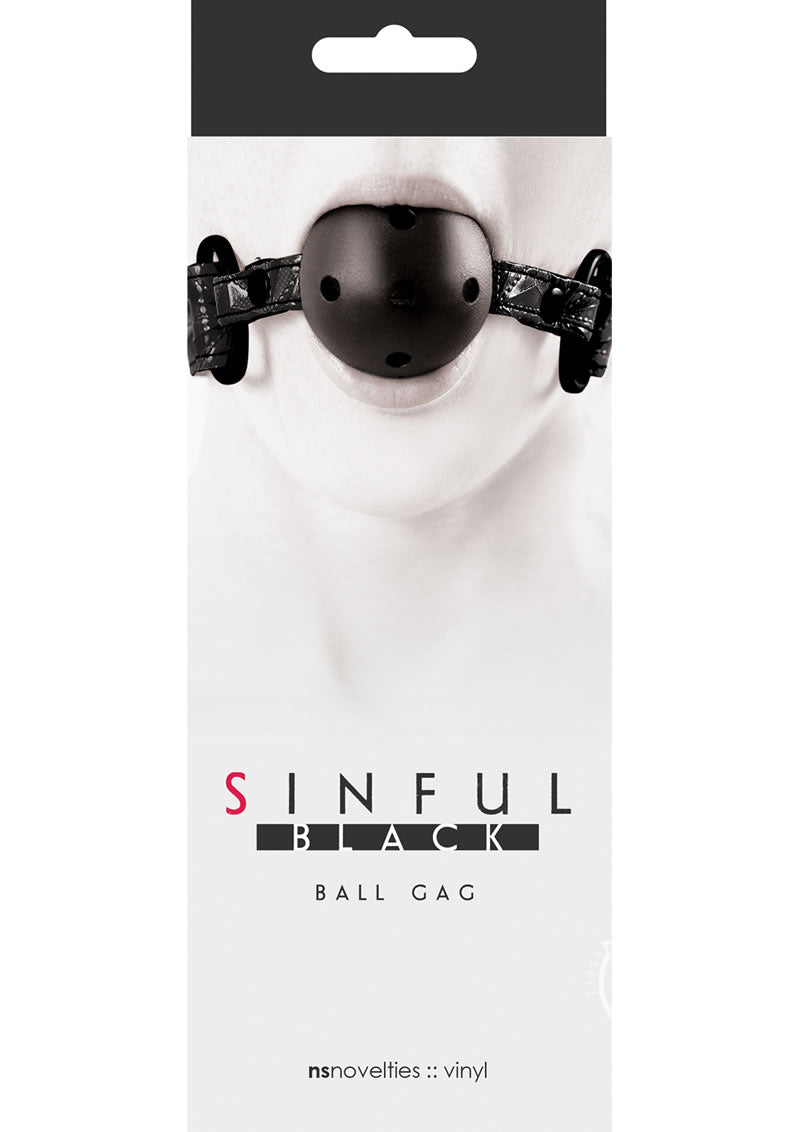 Sinful Ball Gag Black_0