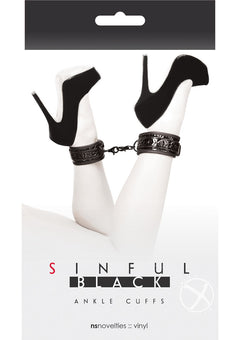 Sinful Ankle Cuffs Black_0