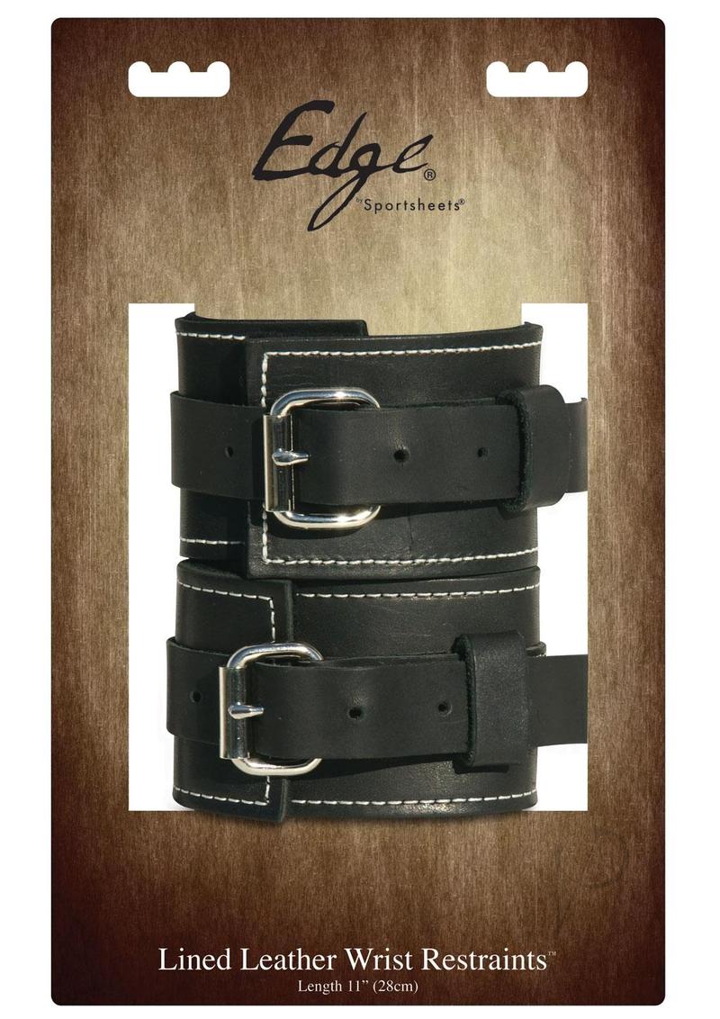 Edge Leather Wrist Restraints Blk_0