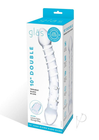 Image of Double Trouble Glass Dildo_0