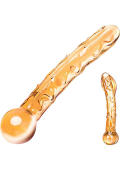 Orange Tickler Glass Dildo_1