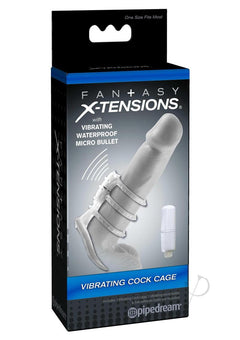 Fx Vibrating Cock Cage Clear_0
