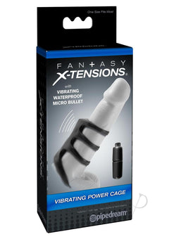 Fx Vibrating Power Cage Black_0