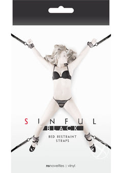 Sinful Bed Restraint Straps Black_0