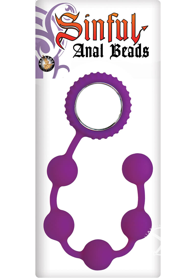 Sinful Anal Beads Purple_0